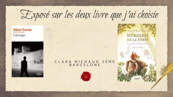 Exposé sur les deux livre que j'ai choisie | Genially