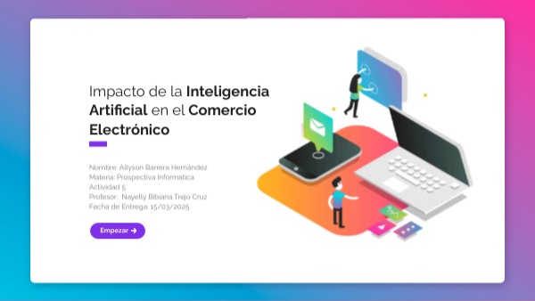 Impacto de la Inteligencia Artificial en el Comercio Electrónico | Genially