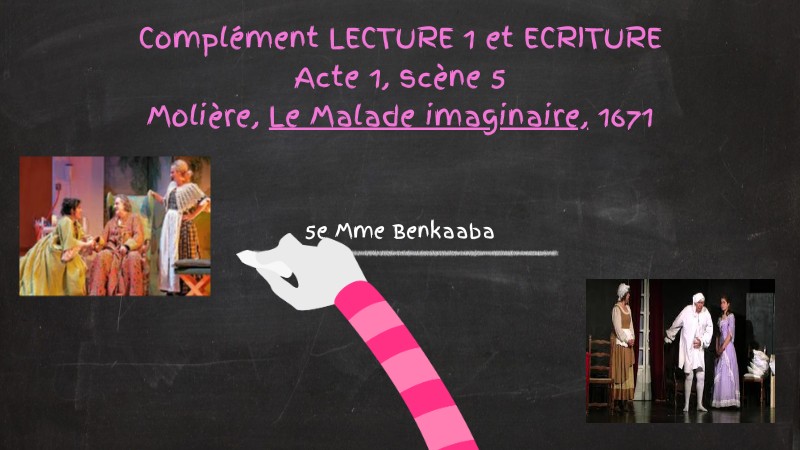 Copie - Lecture/Ecriture Le Malade imaginaire | Genially