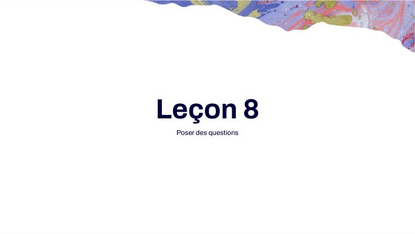 Leçon 8 | Genially