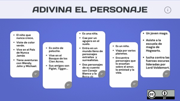 adivina el personaje | Genially