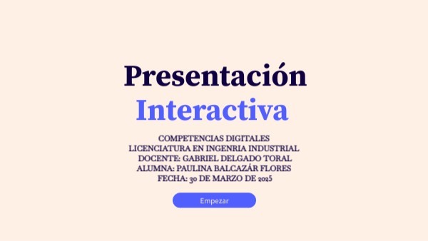Presentación Interactiva | Genially
