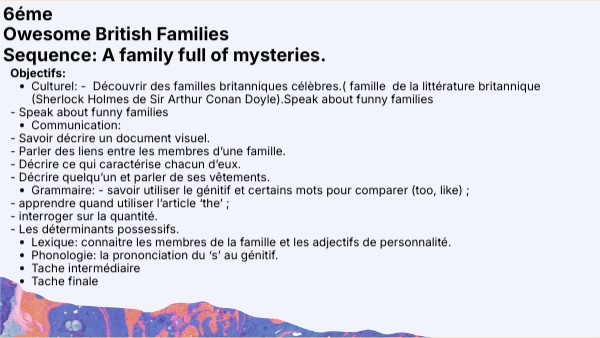 6éme Owesome British Families Sequence: A family full of mysteries ...