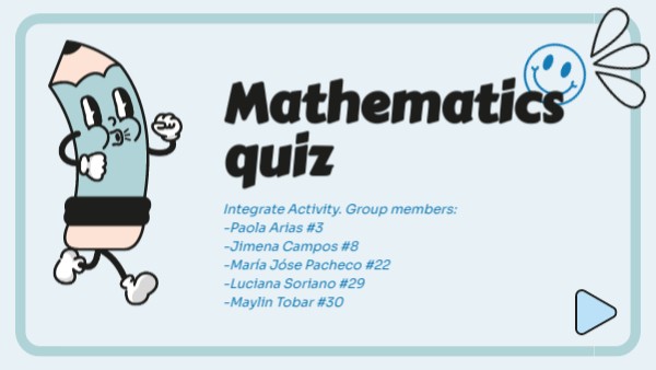 Mathematics quiz