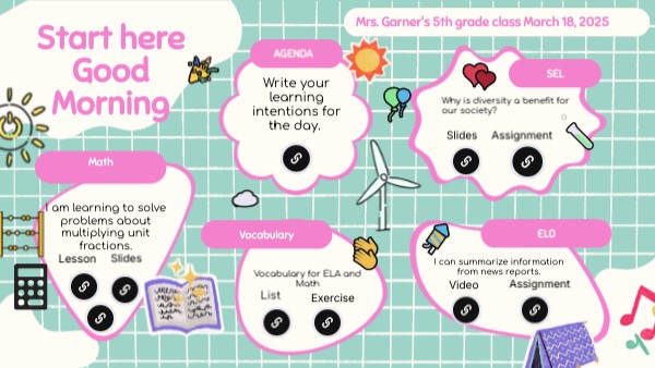 March 19, 2025- Daily work ENG | Genially