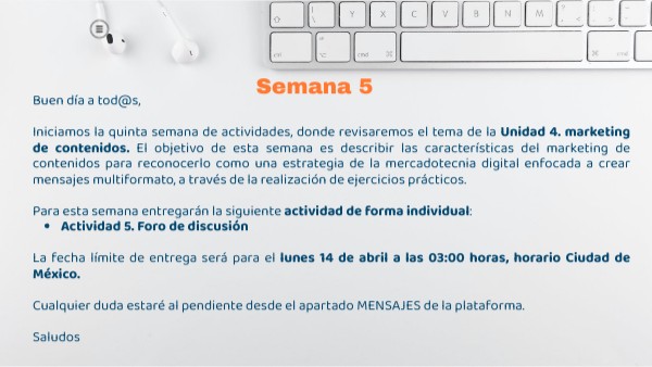 Semana 5 | Genially
