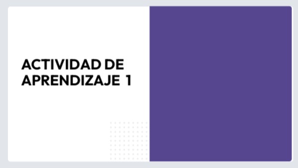 Actividad de aprendizaje 1 | Genially