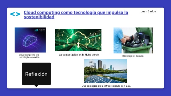 Cloud computing como tecnología que impulsa la sostenibilidad | Genially