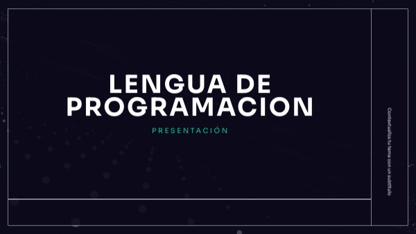 LENGUA DE PROGRAMACION | Genially