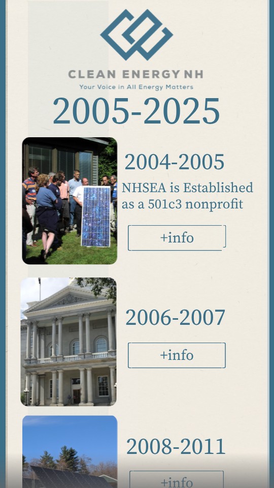 20 Years of Clean Energy NH | Genially
