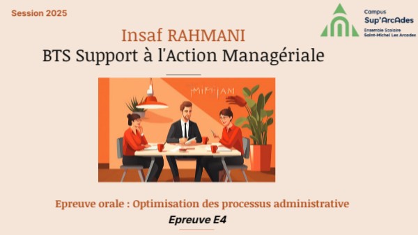 Insaf RAHMANI BTS Support à l'Action Managériale | Genially