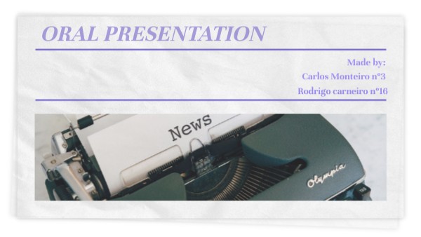 Oral presentation | Genially