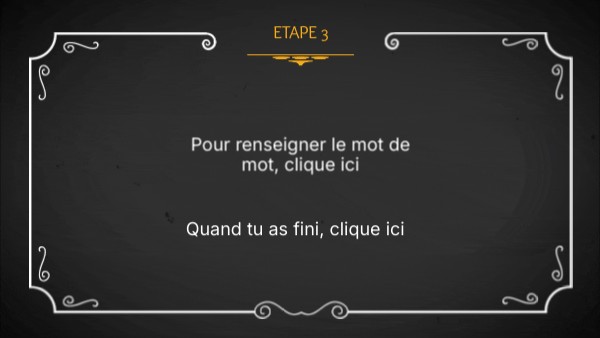 Etape 3 | Genially