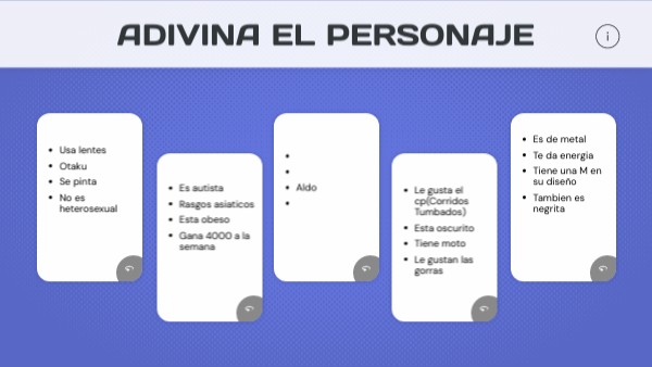 adivina el personaje | Genially