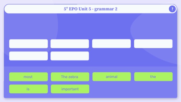 5º EPO Unit 5 - grammar 2 | Genially