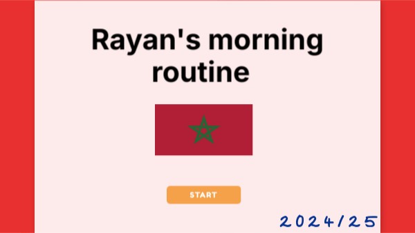Rayan's morning routine | Genially