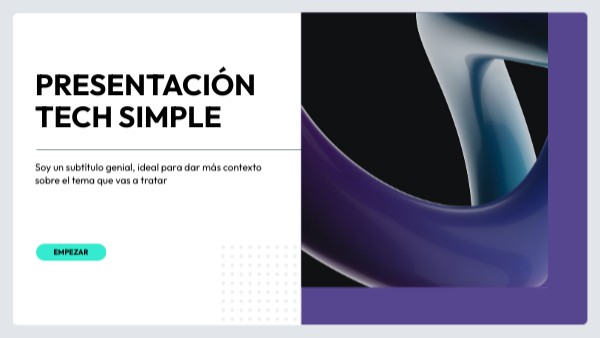 Presentación Tech Simple | Genially