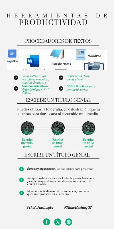 PRODUCTIVIDAD | Genially