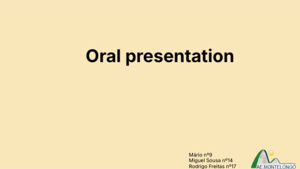 Oral presentation | Genially