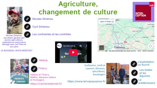agriculture, changement de culture | Genially