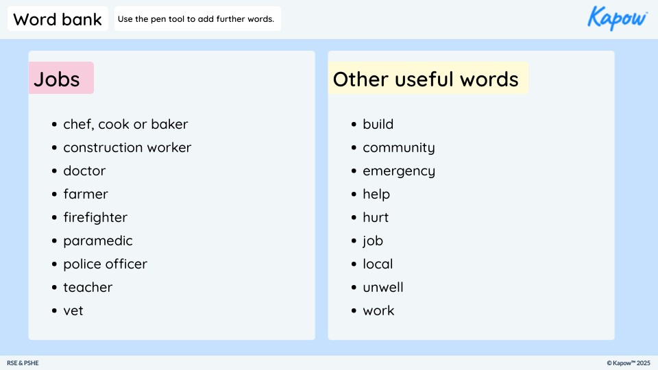 L4 Word bank | Genially