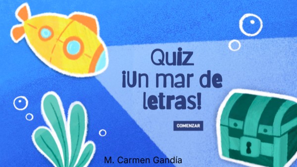 Quiz ¡Un mar de letras! | Genially