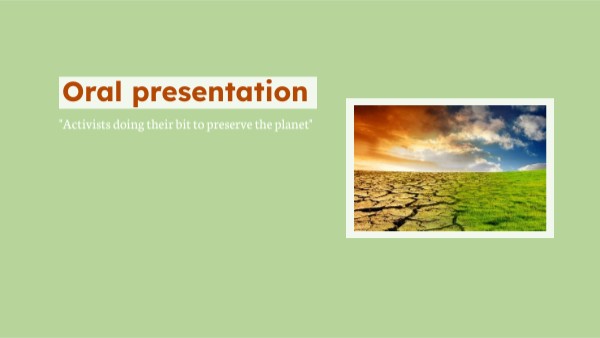 Oral presentation | Genially