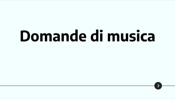 Domande di musica | Genially