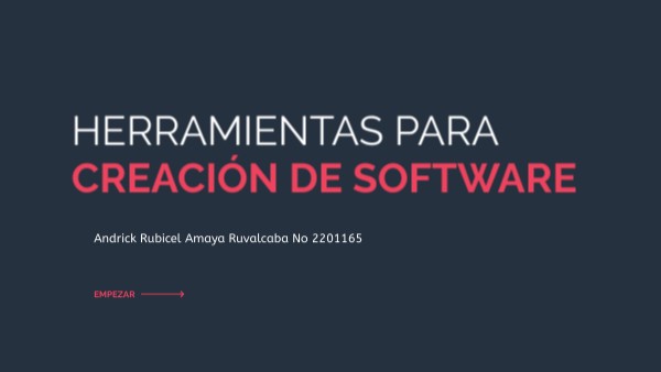 Herramientas para Creación de software | Genially