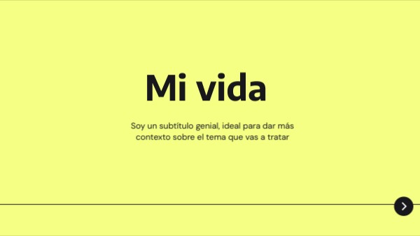 Mi vida | Genially
