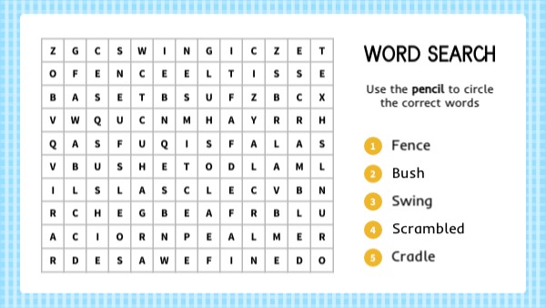 Word search | Genially
