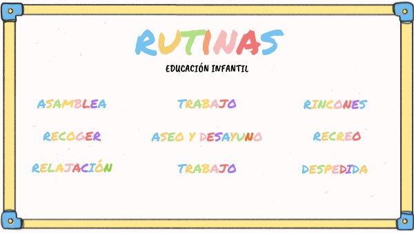 Rutinas para el aula Eduardo