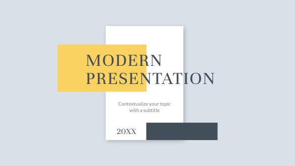 Presentazione Moderna