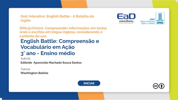 English Battle: Compreensão e Vocabulário em Ação