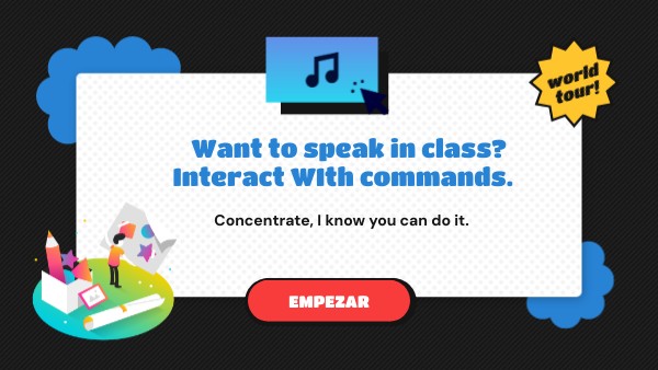 Want to speak in class? Interact WIth commands.