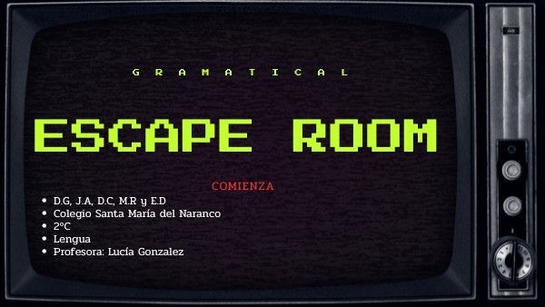 EScape room lengua