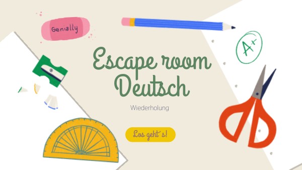 Escape room Deutsch