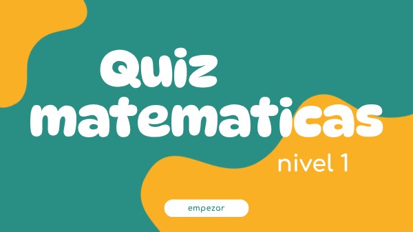 matematicas quiz