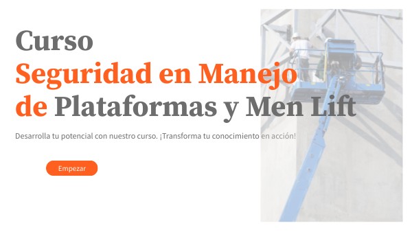 Introduccion - Curso Seguridad en Manejo de Plataformas y Men Lift ...