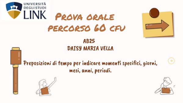 Copia - Prova orale percorso 60 cfu | Genially
