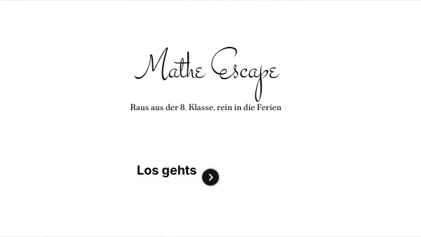 Mathe Escape Klasse 8