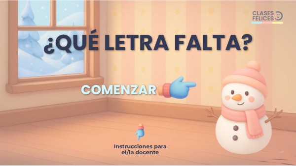 ¿Qué letra falta? | Flashslides Edición Invierno
