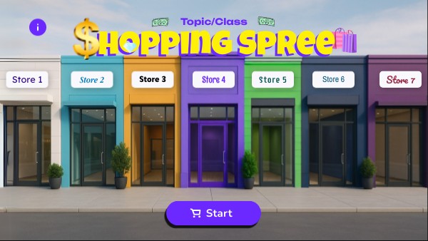 Shopping Spree Template | Genially