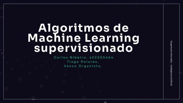 Algoritmos de Machine Learning supervisionado | Genially