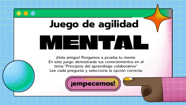Juego interactivo "Principios del aprendizaje colaborativo"