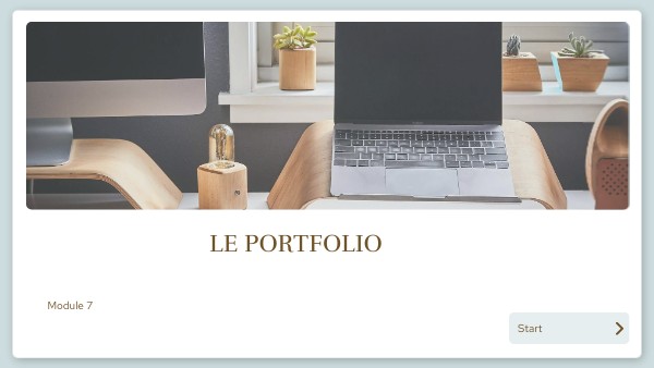 LE PORTFOLIO | Genially