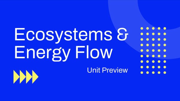 Ecosystems & Energy Flow: Interactive Unit Preview