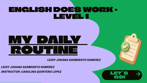 MY DAILY ROUTINE | Genially