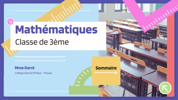 Mathématiques 3e | Genially