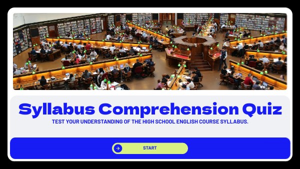 Genialize That: Syllabus Comprehension Quiz Template
